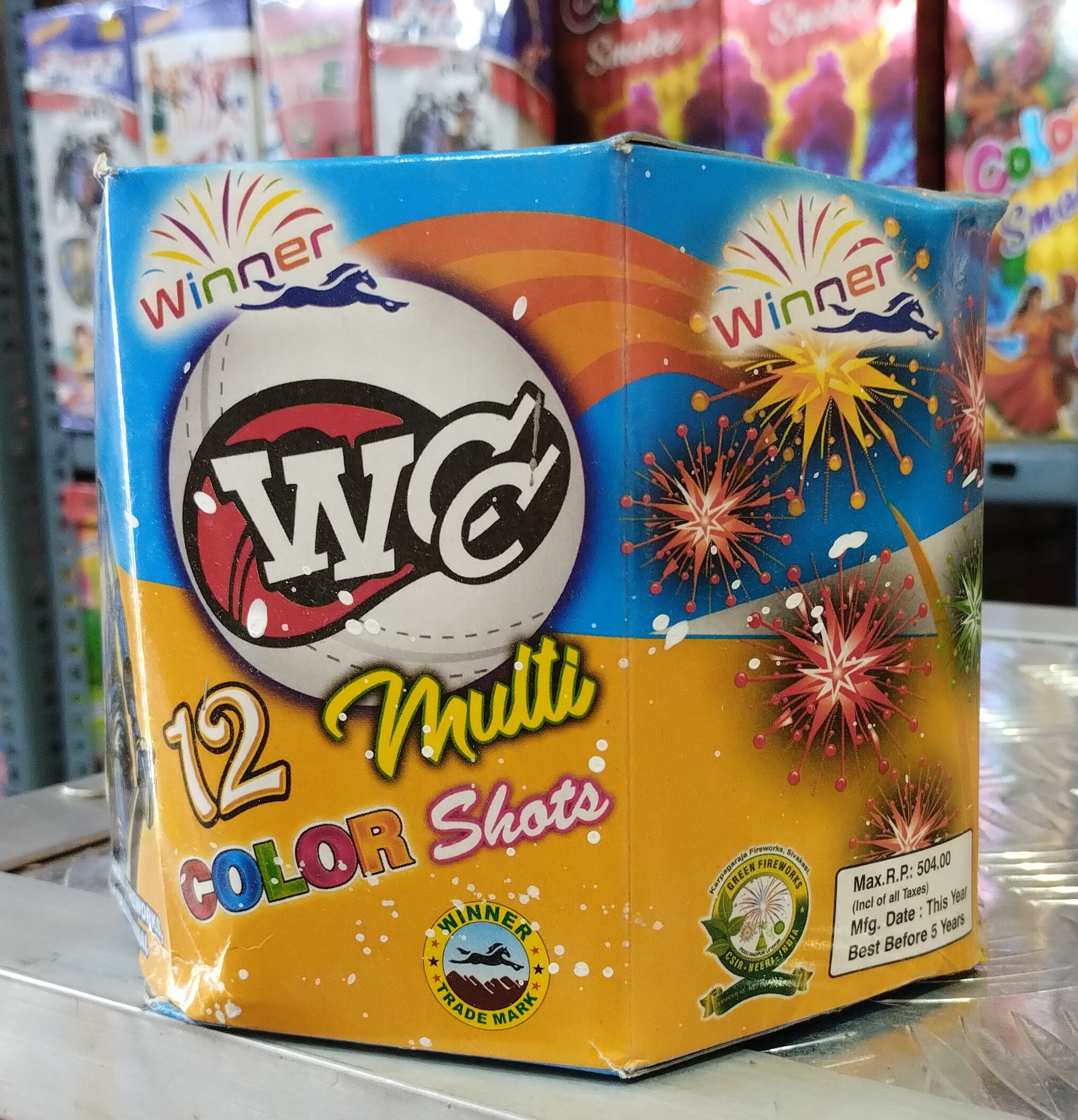 CL Crackers 12 Shots Multi Colour